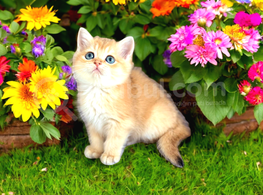 British Shorthair Golden Bebekler görsel