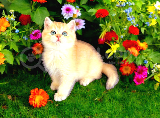 British Shorthair Golden Bebekler görsel