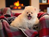 Pomeranian boo sevimli yavr