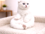 Mükemmel Beyaz Ayı Sürat Scottish Fold Yavrumuz