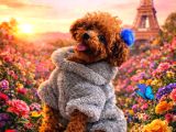 A Kali̇te Dark Brown Toy Poodle Yavrusu