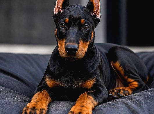 Çi̇vi̇ Gi̇bi̇ Esteti̇kli̇ Si̇yah Doberman Yavrular görsel