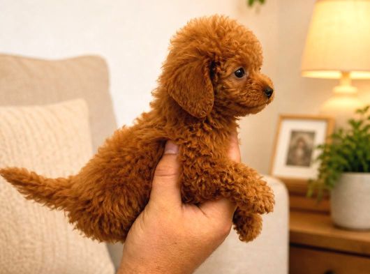 Safkan Red Toy Micro Poodle Yavruları Sağlıklı Aşılı görsel