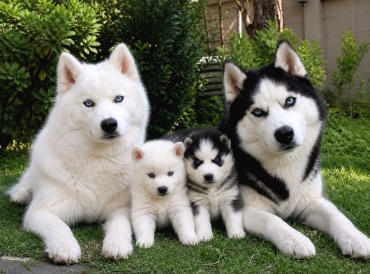 Gerçek Husky Yavruları görsel