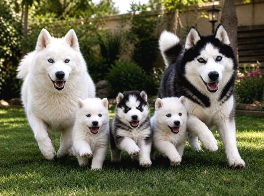 Gerçek Husky Yavruları görsel