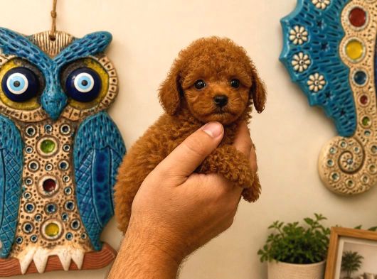 Safkan Red Toy Ve Micro Poodle Yavruları - Sağlıklı Aşılı görsel