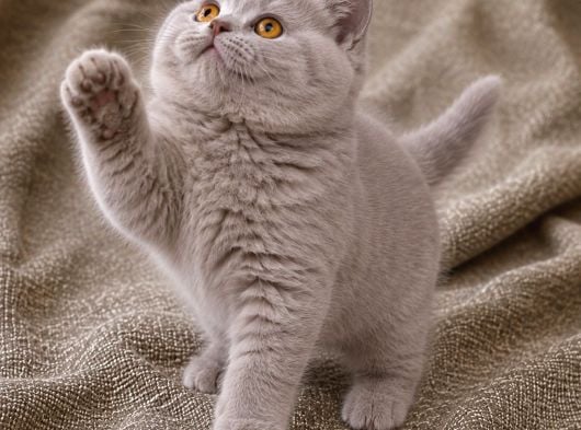 İthal - Kalite Koca Yanaklı Lilac British Shorthair Yavru görsel