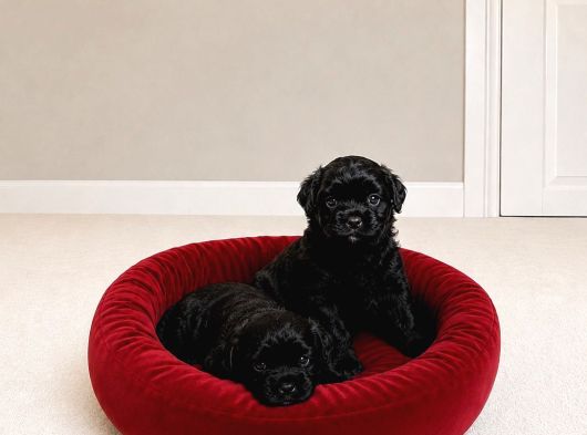 Siyah İnci Morkie Bebekler