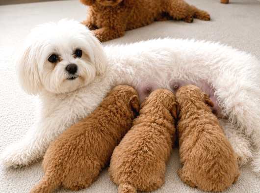 Sağlıklı Özel Maltipoo Yavruları görsel
