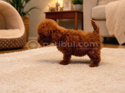 Koyu Red Brown Toy Poodle Yavruları Sağlıklı Aşılı Teacupboy görsel