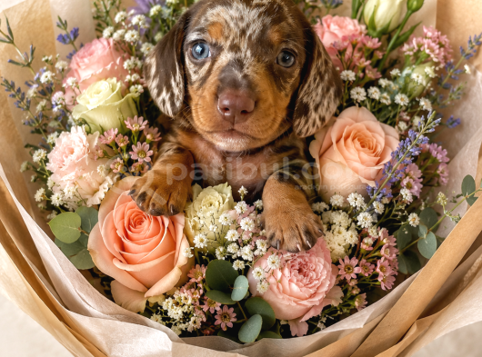 Nadir Renk Çikolata Merle Sosis Köpek Yavruları