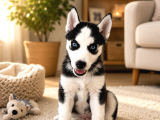 Dişi husky sibirya kurdu
