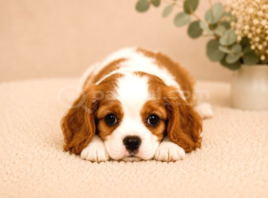 Safkan Cavalier King Charles Bebekler görsel