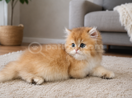 Irkının En Güzelinden British Longhair Golden Yavrumuz görsel