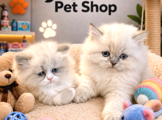 Gerçek Olamayacak Kadar Güzel British Longhair Blue Pointler görsel