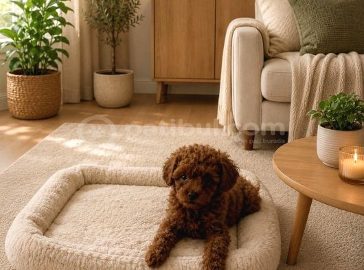 Evde Bakılan Sağlık Ve Irk Garantili Poodle Bebek görsel