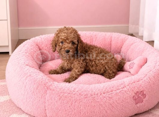 Tuvalet eğitimli poodle bebeğim ailesini bekliyor