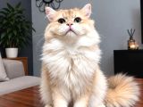 Gerçek Fotoğraflı British Golden Longhair Yavru