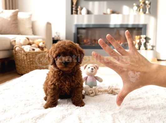 Orjinal Toy Poodle Erkek Dişi Red Yavru Şecereli Anne Baba